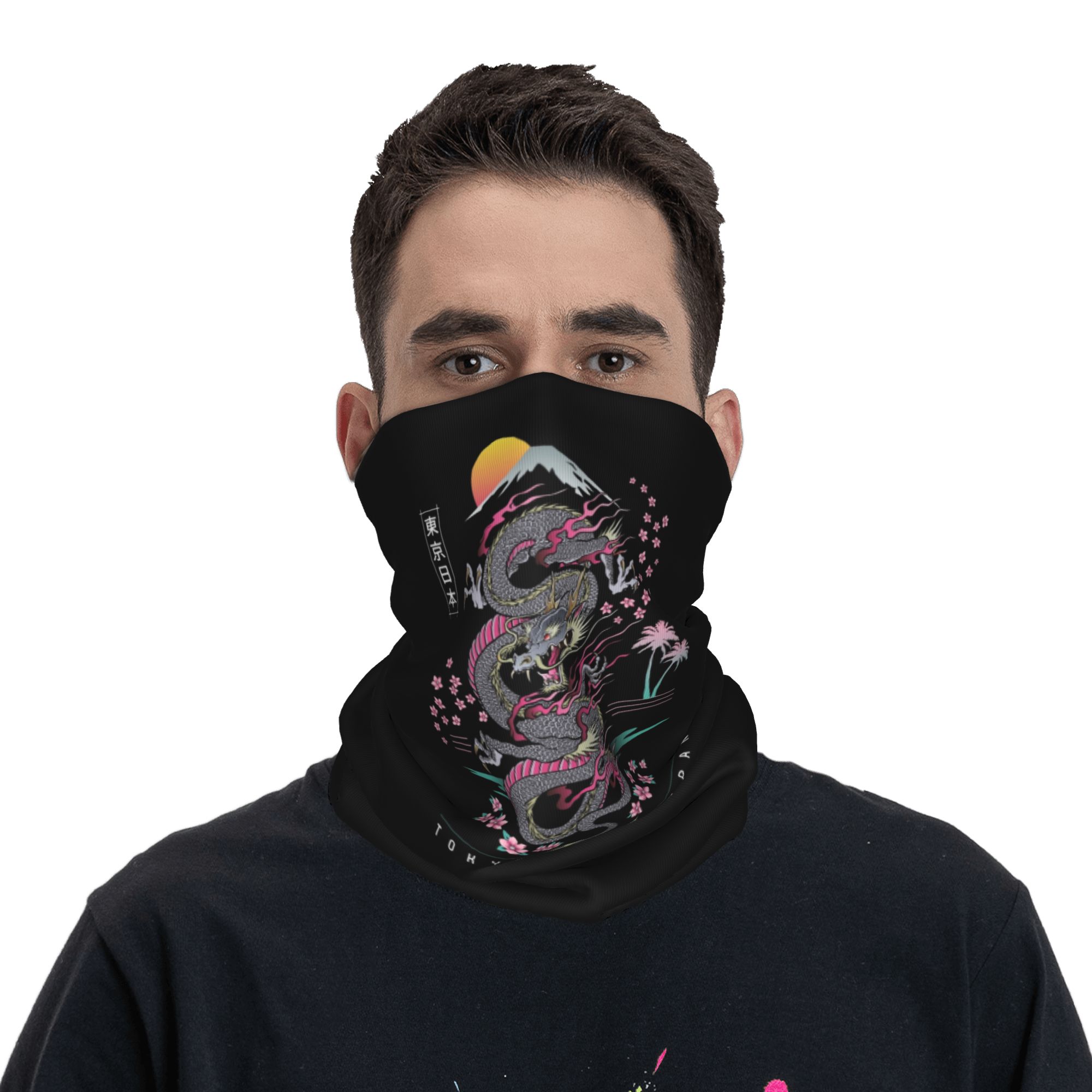 Custom Tokyo Japan Dragon Wint - مراجعة Neck Warmer Tube وسعره
