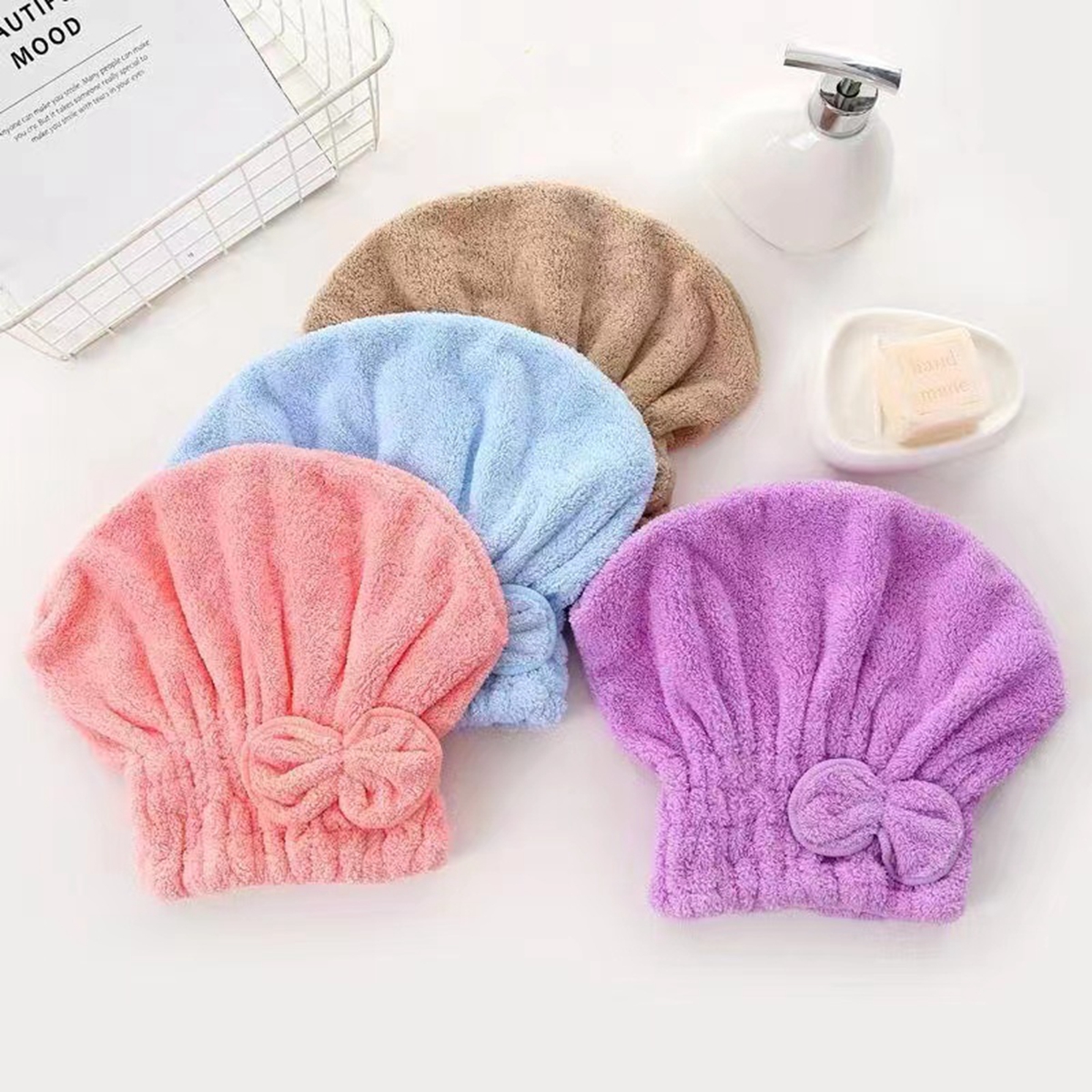 1Pc Microfiber Hair Drying Tow - مراجعة Head Wrap Turban وسعره