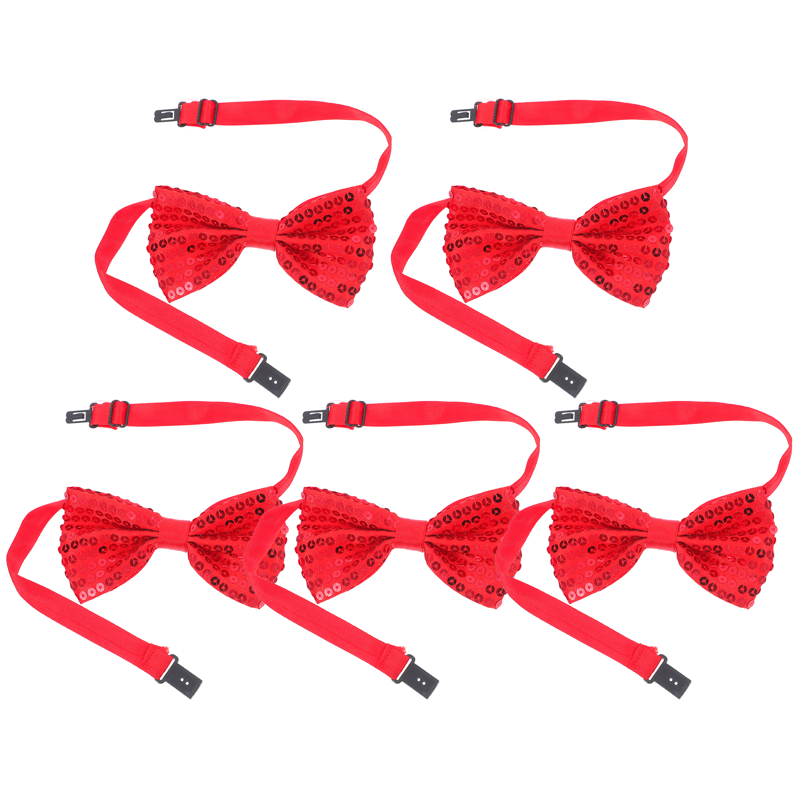 5Pcs Children Sparkly Sequin B - مراجعة Bow Tie Pre Tied وسعره