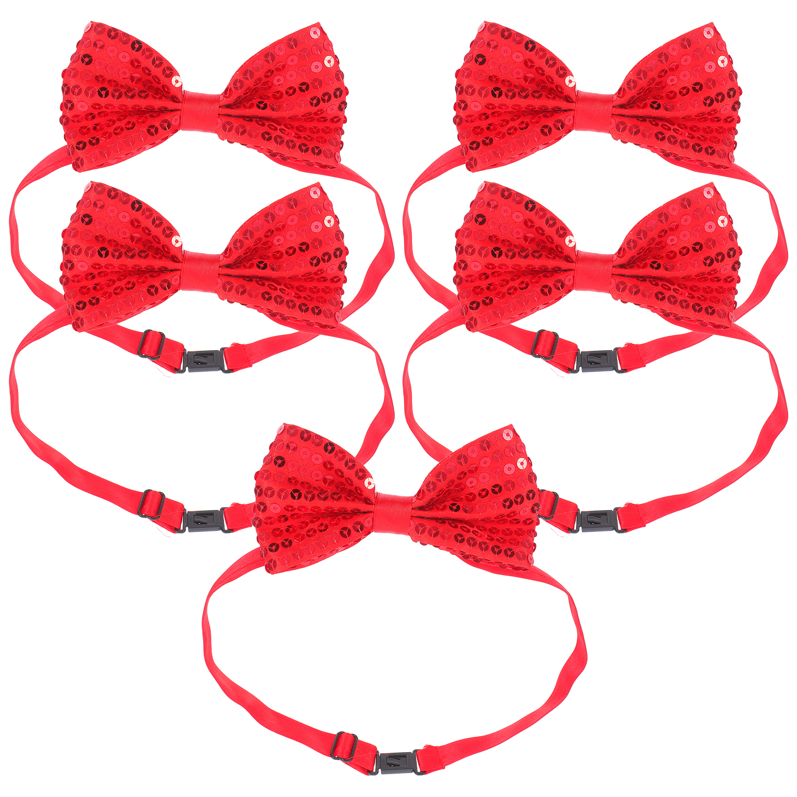 5Pcs Children Sparkly Sequin B - مراجعة Bow Tie Pre Tied وسعره