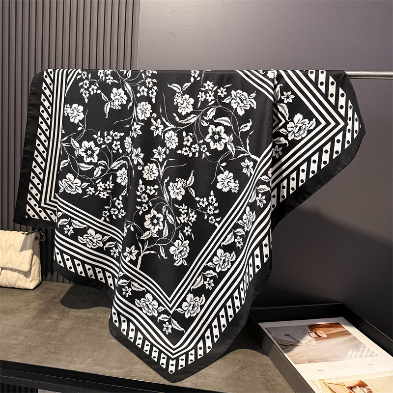 1pcs 90*90cm Floral Printed La - مراجعة Bandana Cotton وسعره