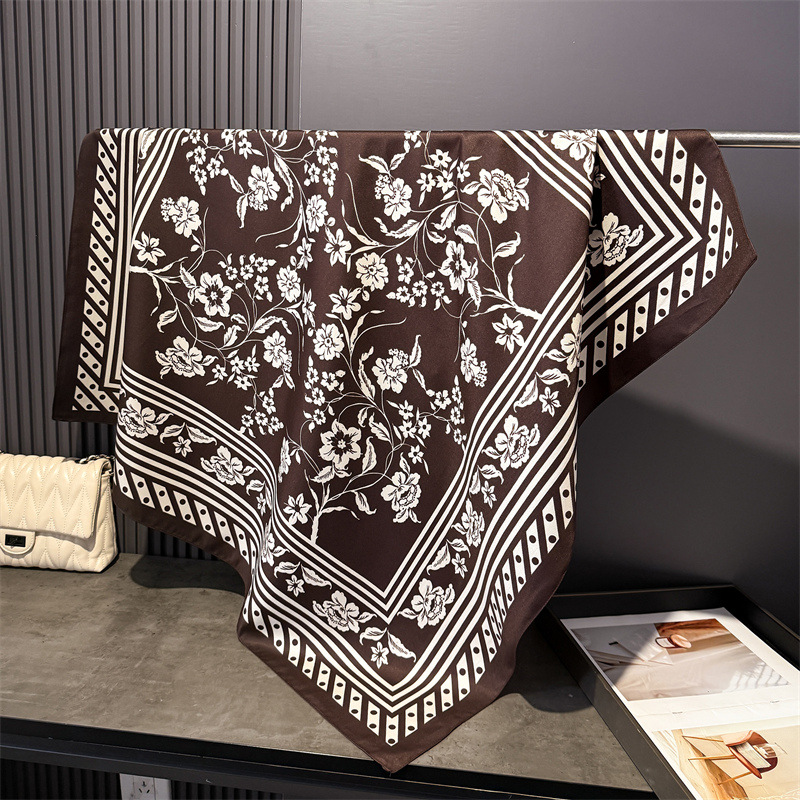 1pcs 90*90cm Floral Printed La - مراجعة Bandana Cotton وسعره