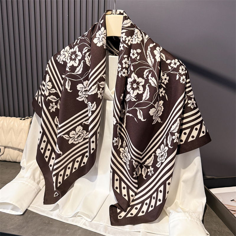 1pcs 90*90cm Floral Printed La - مراجعة Bandana Cotton وسعره