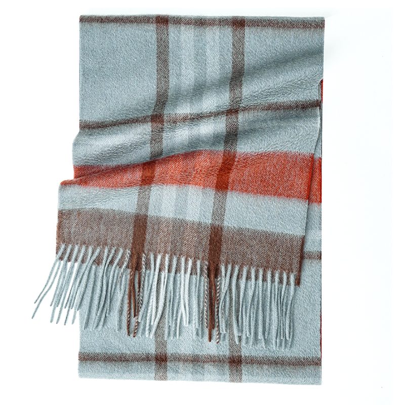 100% Cashmere Scarf   Plaid  W - مراجعة Muffler Men Wool وسعره
