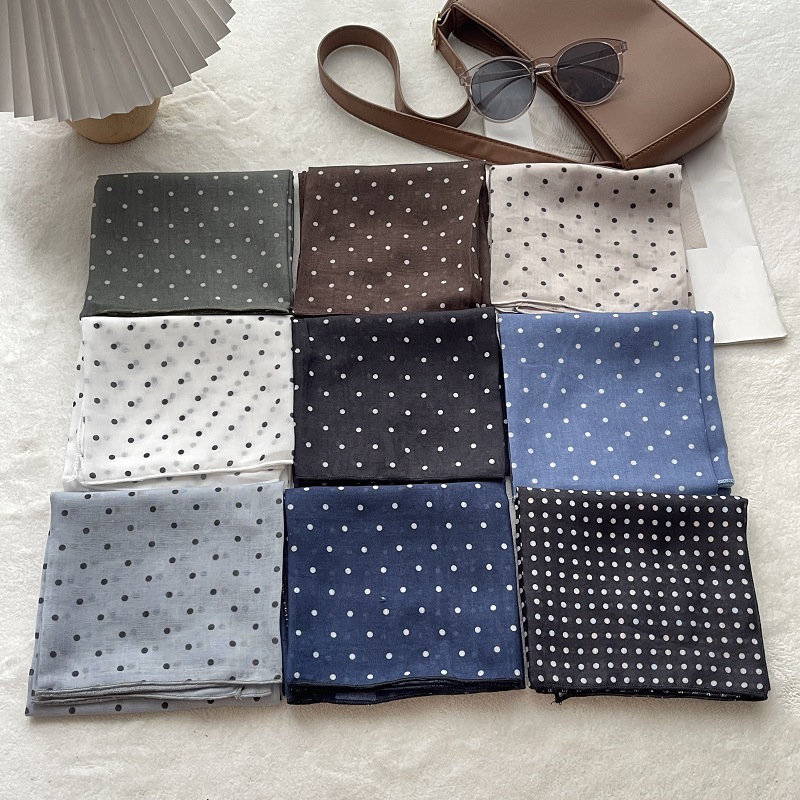 Lady Hair Dot Scarf Female Cot - مراجعة Bandana Cotton وسعره