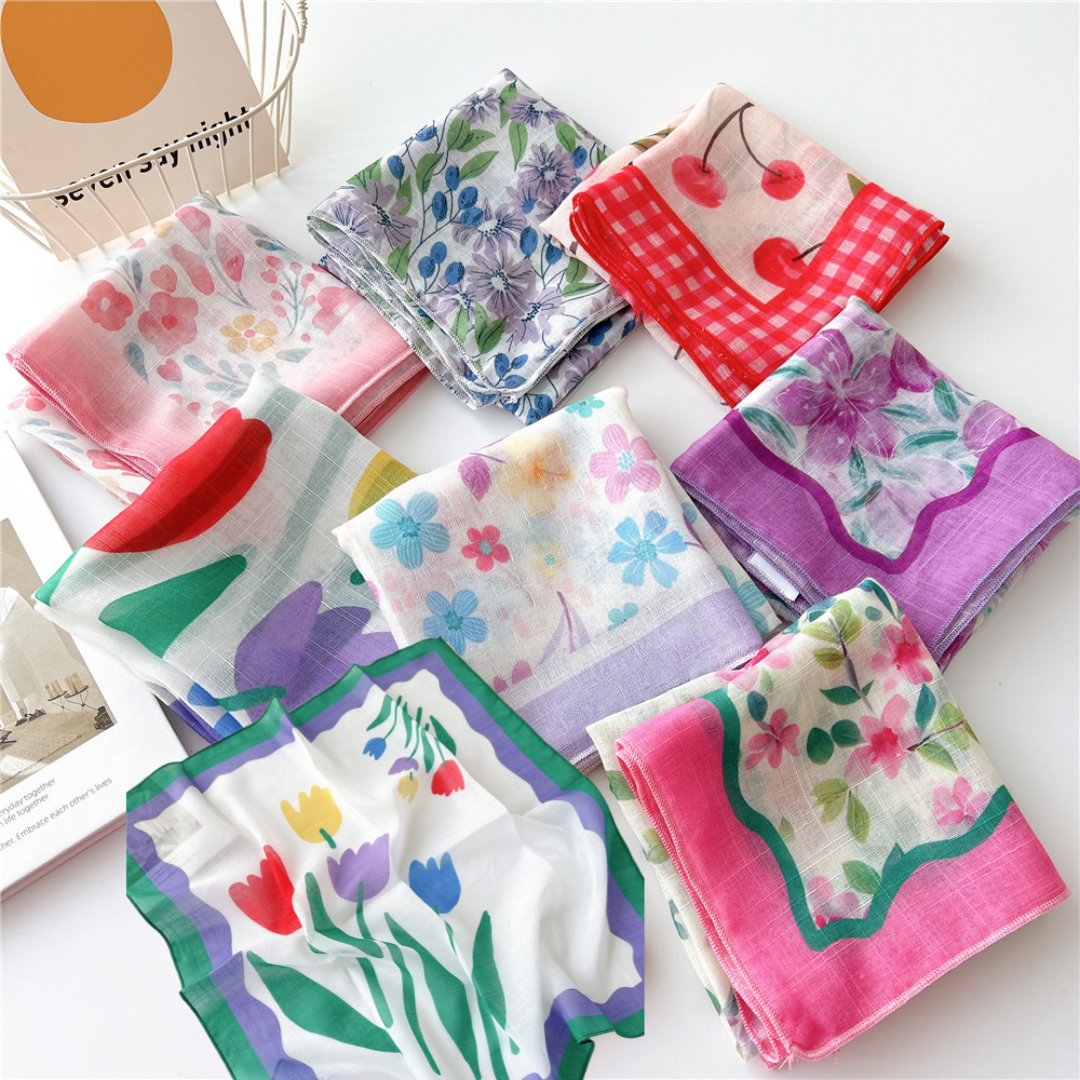 Spring Autumn Scarf Chic Fashi - مراجعة Bandana Cotton وسعره