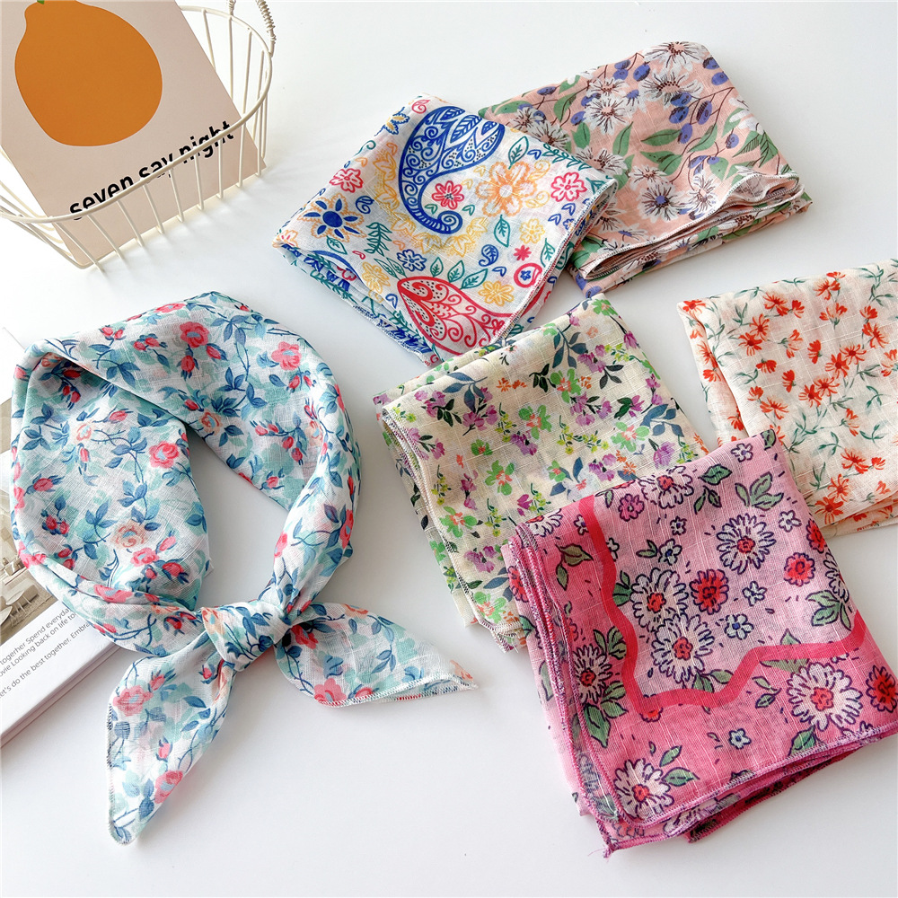 Spring Autumn Scarf Chic Fashi - مراجعة Bandana Cotton وسعره