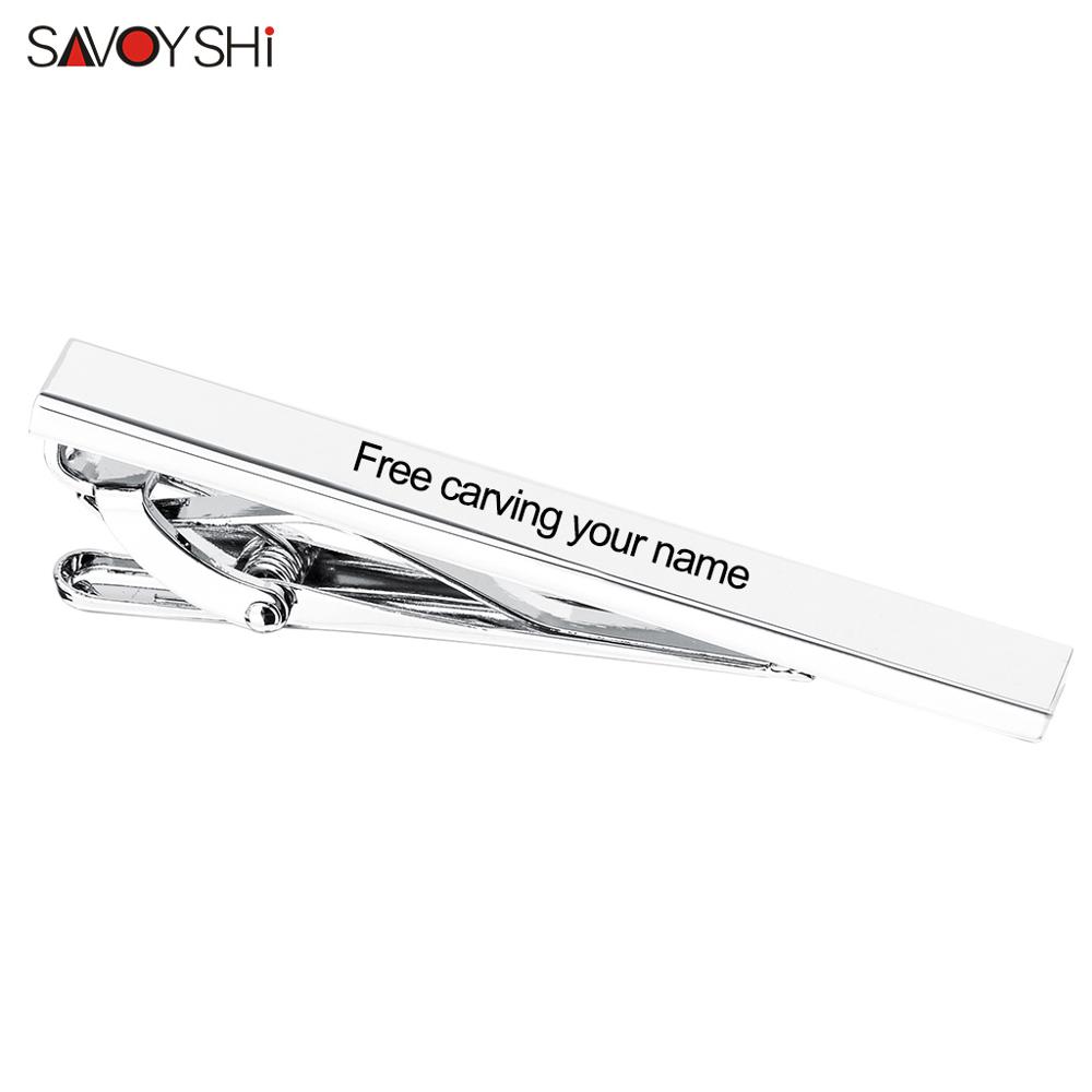 SAVOYSHI Free Engraving Name C - مراجعة Tie Bar Set Gift وسعره