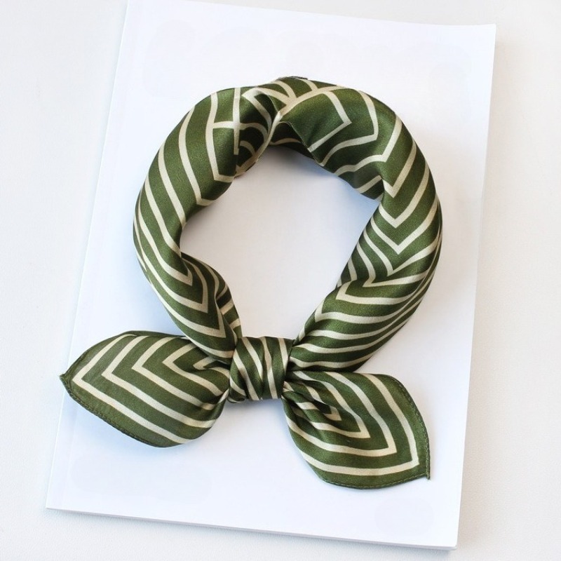 100% Pure Silk Scarf Women Hij - مراجعة Silk Tie Striped وسعره