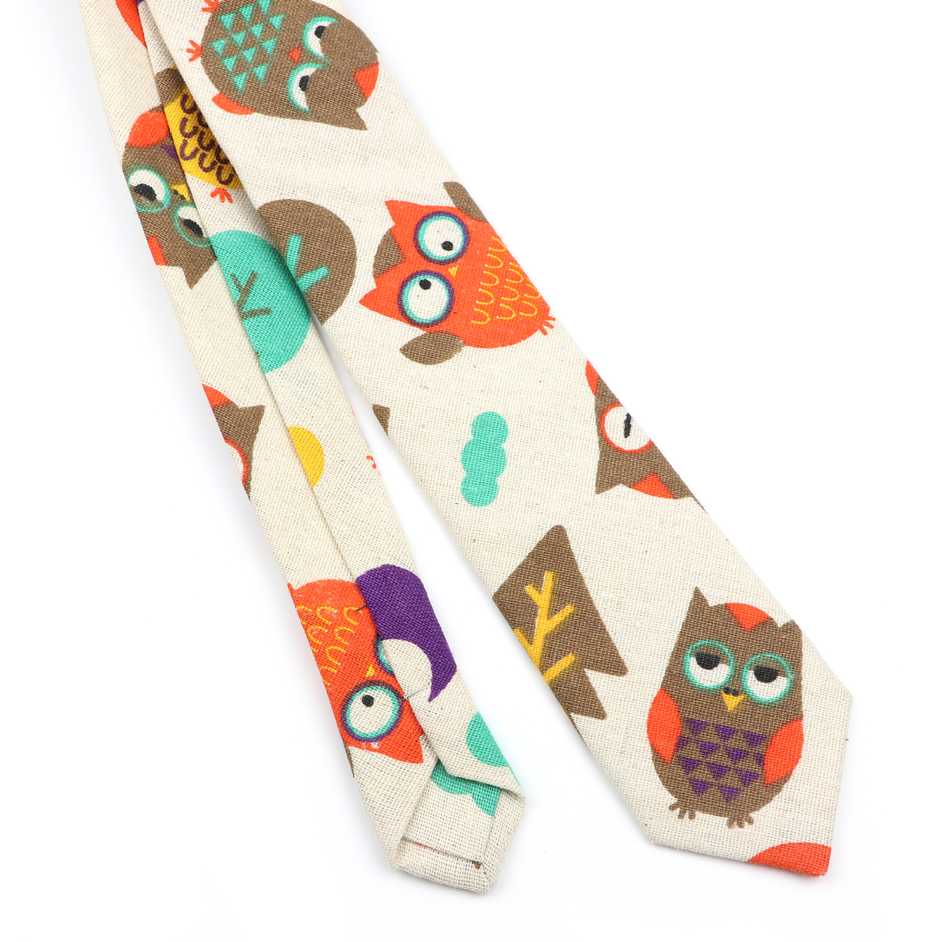 Novelty Cartoon Linen Tie For  - مراجعة Skinny Tie Men وسعره