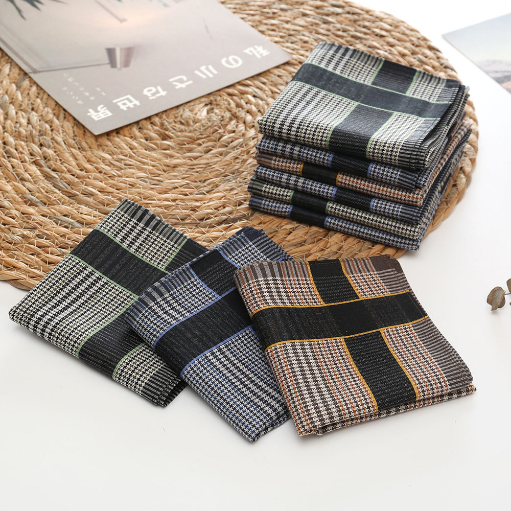 3/6/12 Pcs Men's Pure Cotton H - مراجعة Handkerchief Cotton Men وسعره