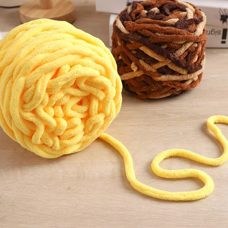 3PCS 300g Chenille Knitting Ya - مراجعة Woven Scarf Blanket وسعره