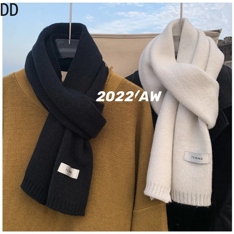 Simple Chic Solid Soft Scarf A - مراجعة Muffler Men Wool وسعره