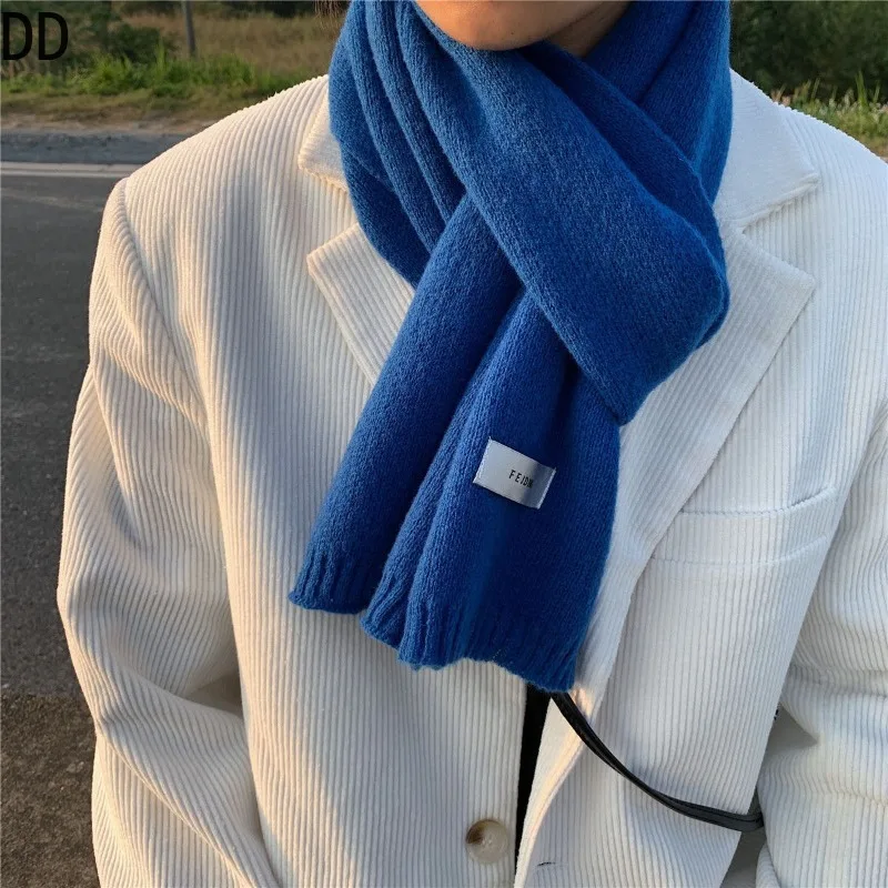 Simple Chic Solid Soft Scarf A - مراجعة Muffler Men Wool وسعره