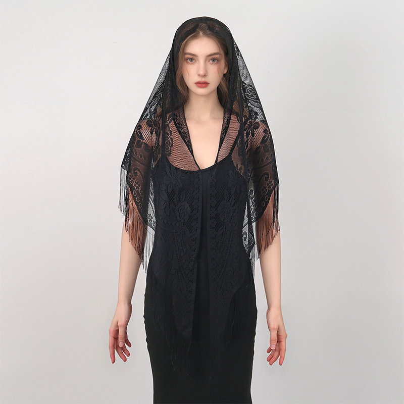 New Embroidery Lace Scarf Shaw - مراجعة Stole Wedding Shawl وسعره