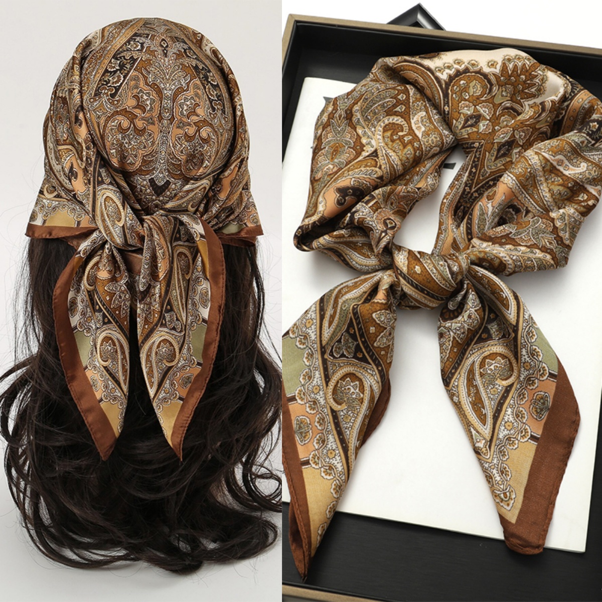 Bohemian Style Print Luxury Br - مراجعة Face Scarf Mask وسعره