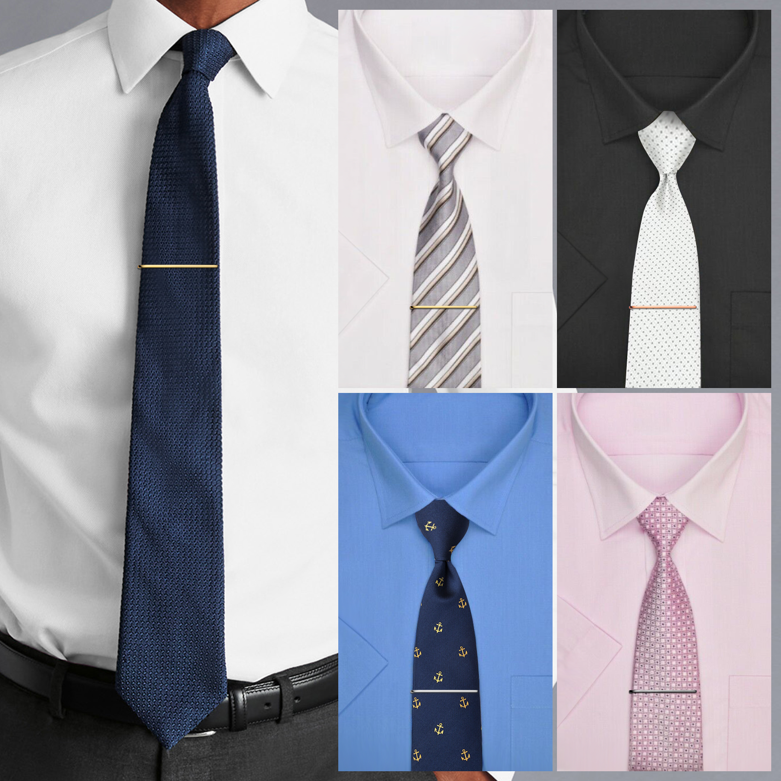 HAWSON Tie Clips for Men 4Pcs  - مراجعة Tie Bar Set Gift وسعره