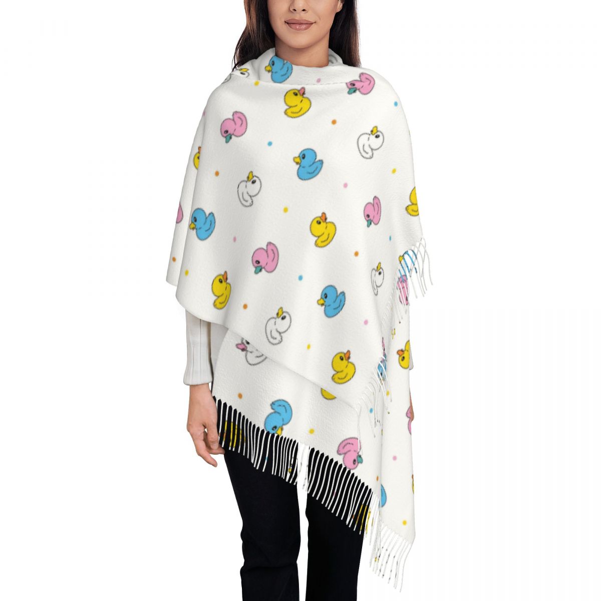Women's Scarf with Tassel Cute - مراجعة Pashmina Wrap Large وسعره