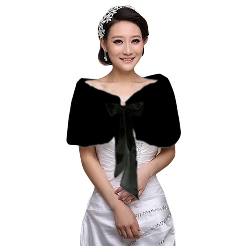 Women's Bridal Wedding Faux Fu - مراجعة Stole Wedding Shawl وسعره