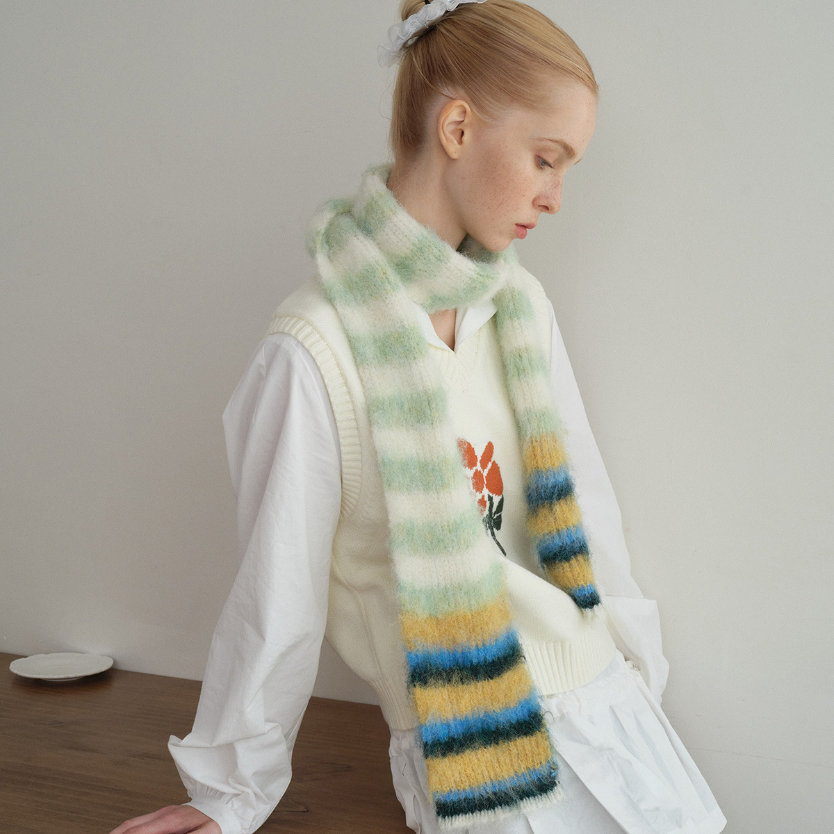 Women Winter Cashmere Scarf 20 - مراجعة Woven Scarf Blanket وسعره