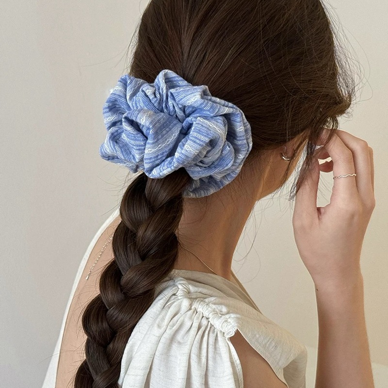 2024 Korea Fashion Stripe Hair - مراجعة Silk Tie Striped وسعره