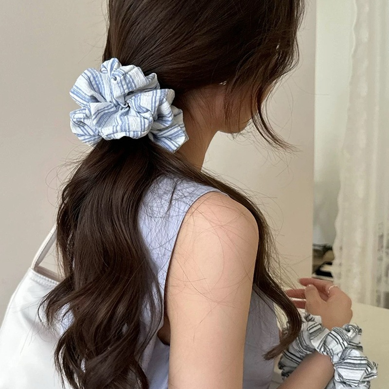 2024 Korea Fashion Stripe Hair - مراجعة Silk Tie Striped وسعره