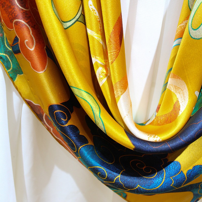 New Luxury 110x110cm Real Silk - مراجعة Pashmina Wrap Large وسعره