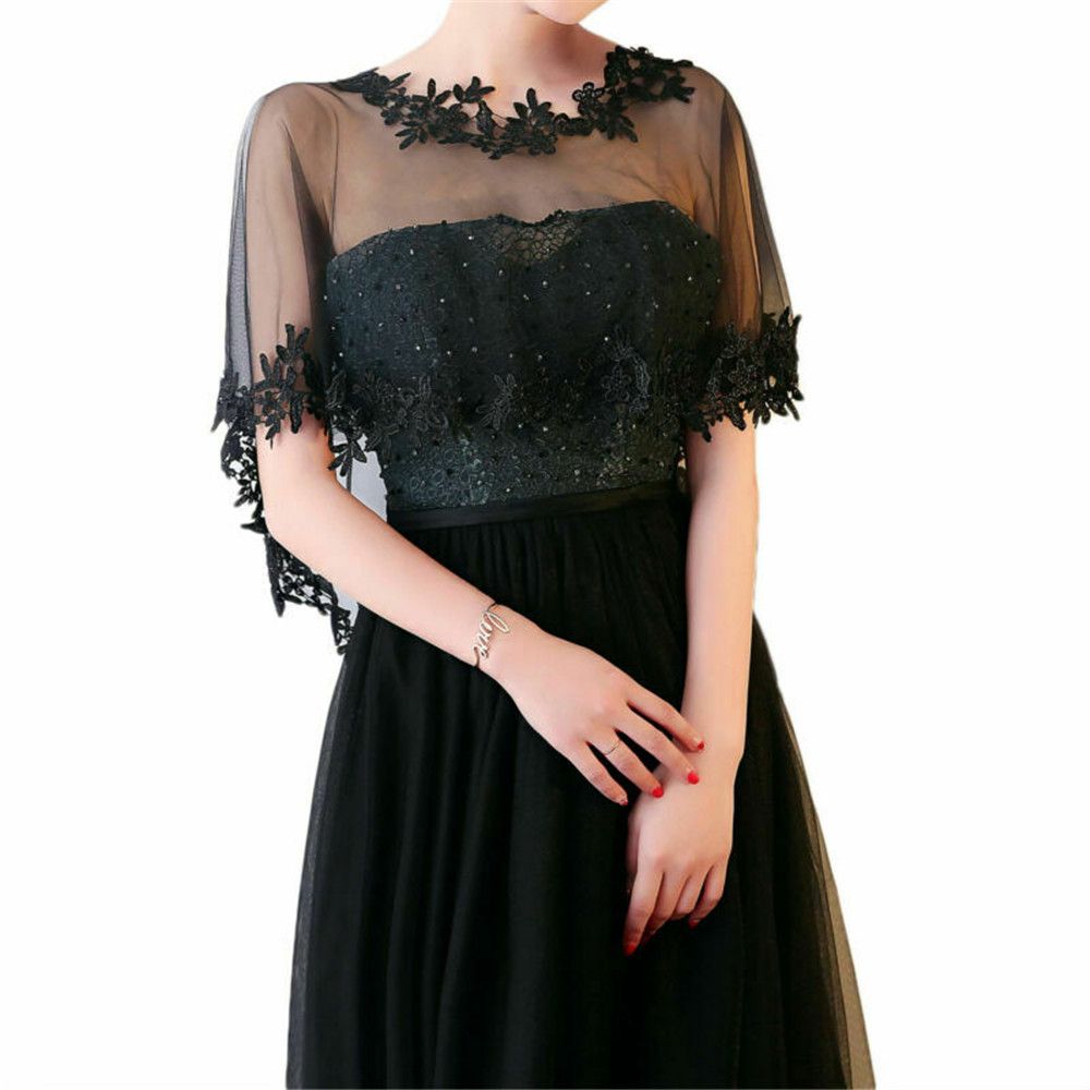 Fashion Lace Short Sleeve Shru - مراجعة Stole Wedding Shawl وسعره