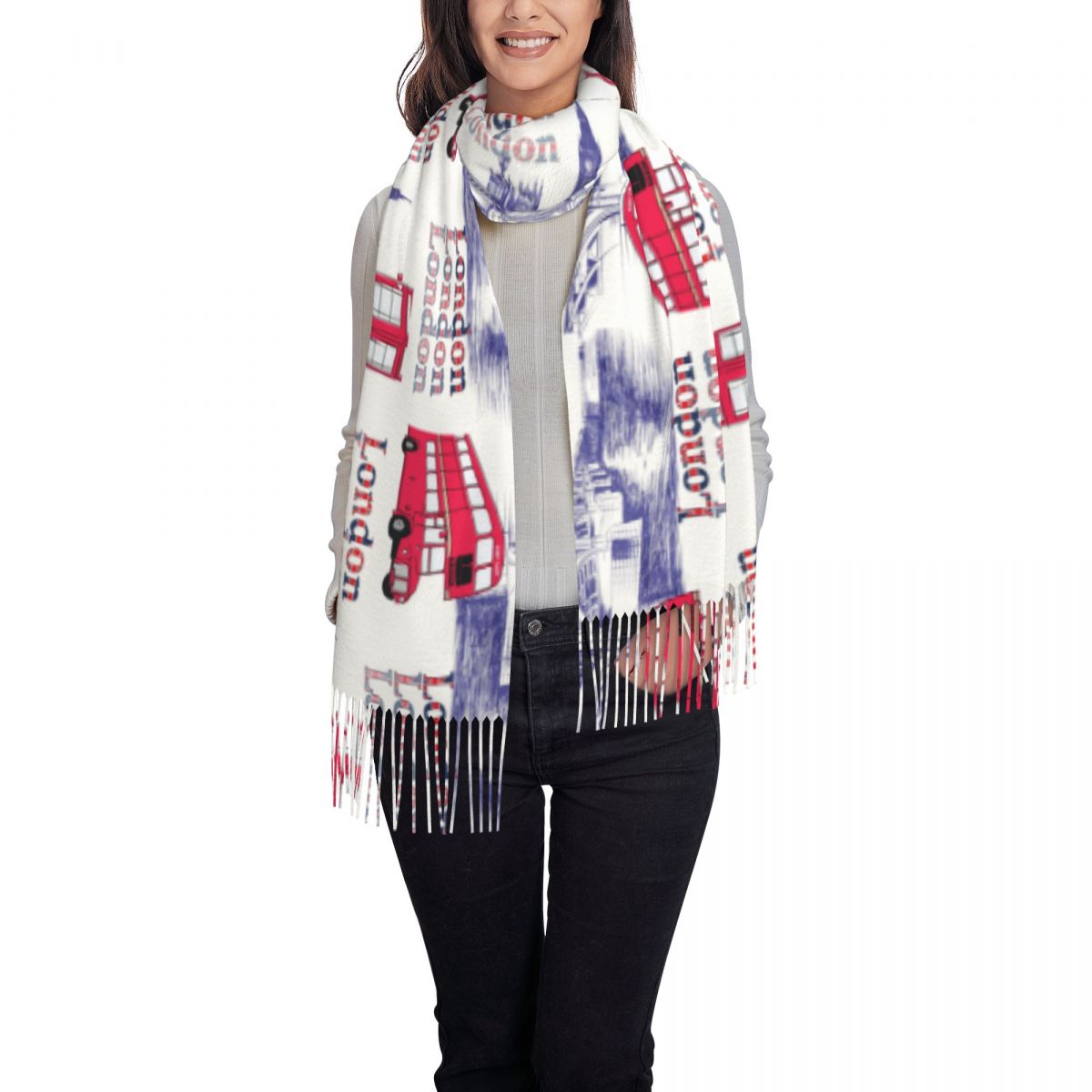 London England Scenes Shawls W - مراجعة Pashmina Wrap Large وسعره