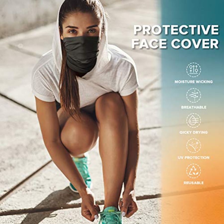 VULKIT 2 Pack Neck Gaiter Face - مراجعة Face Scarf Mask وسعره