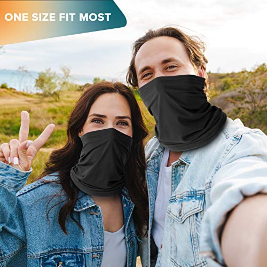 VULKIT 2 Pack Neck Gaiter Face - مراجعة Face Scarf Mask وسعره