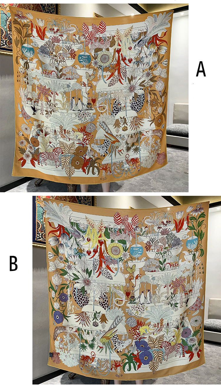 Double Sided Print Luxury Silk - مراجعة Pashmina Wrap Large وسعره