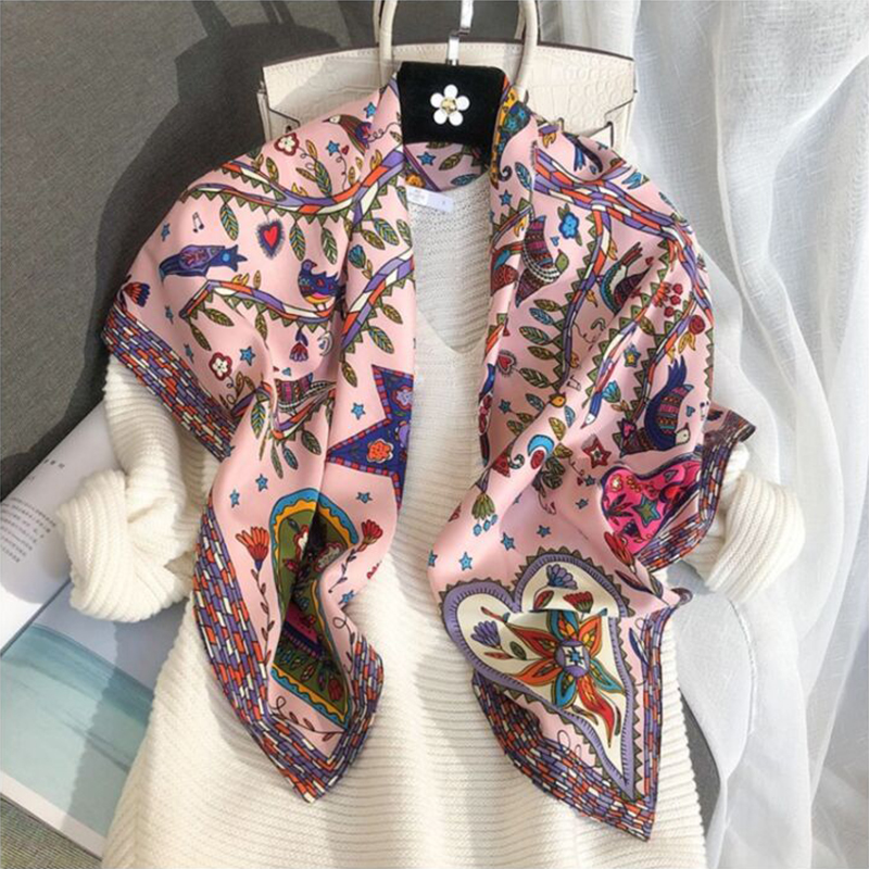 2024 90*90cm Square Scarf Twil - مراجعة Bandana Cotton وسعره