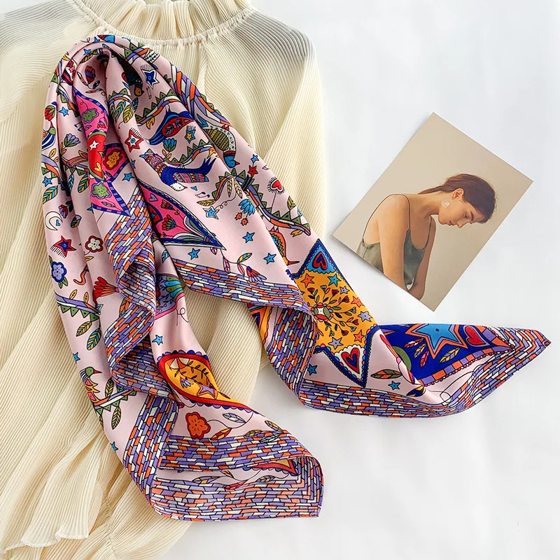 2024 90*90cm Square Scarf Twil - مراجعة Bandana Cotton وسعره