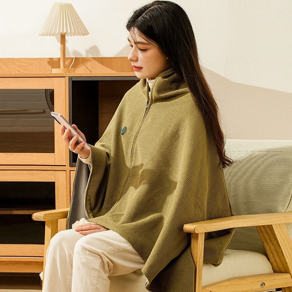 Fashion Wearable USB Electric  - مراجعة Woven Scarf Blanket وسعره