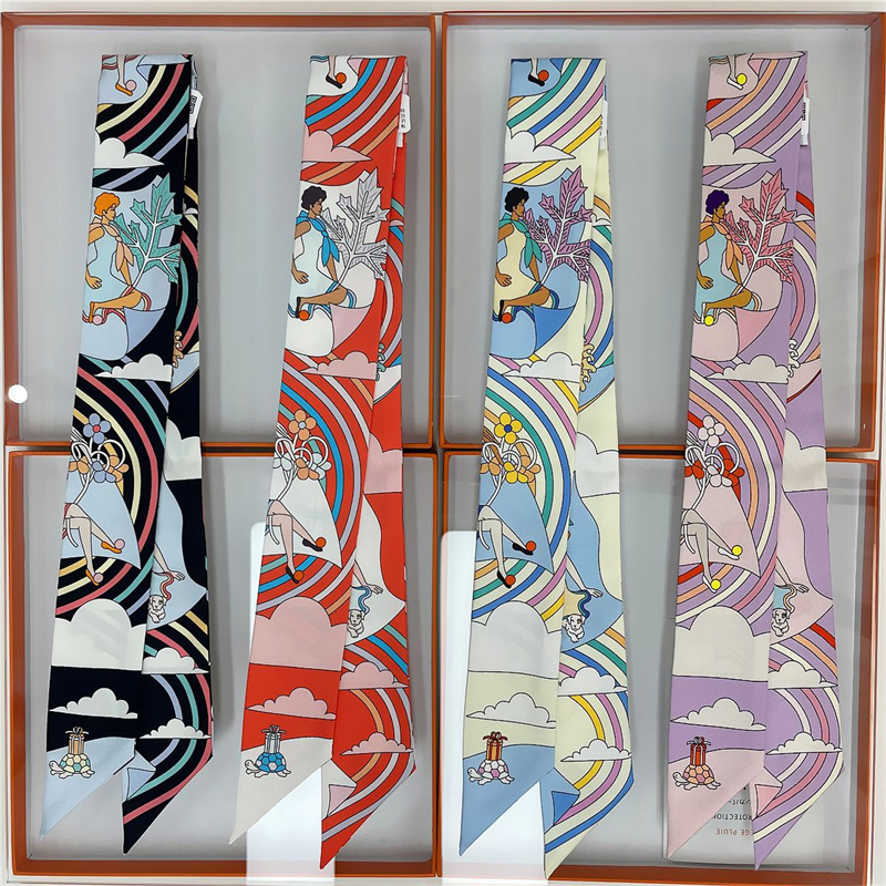 Women 100% Mulberry Silk Scarf - مراجعة Ascot Neck Scarf وسعره