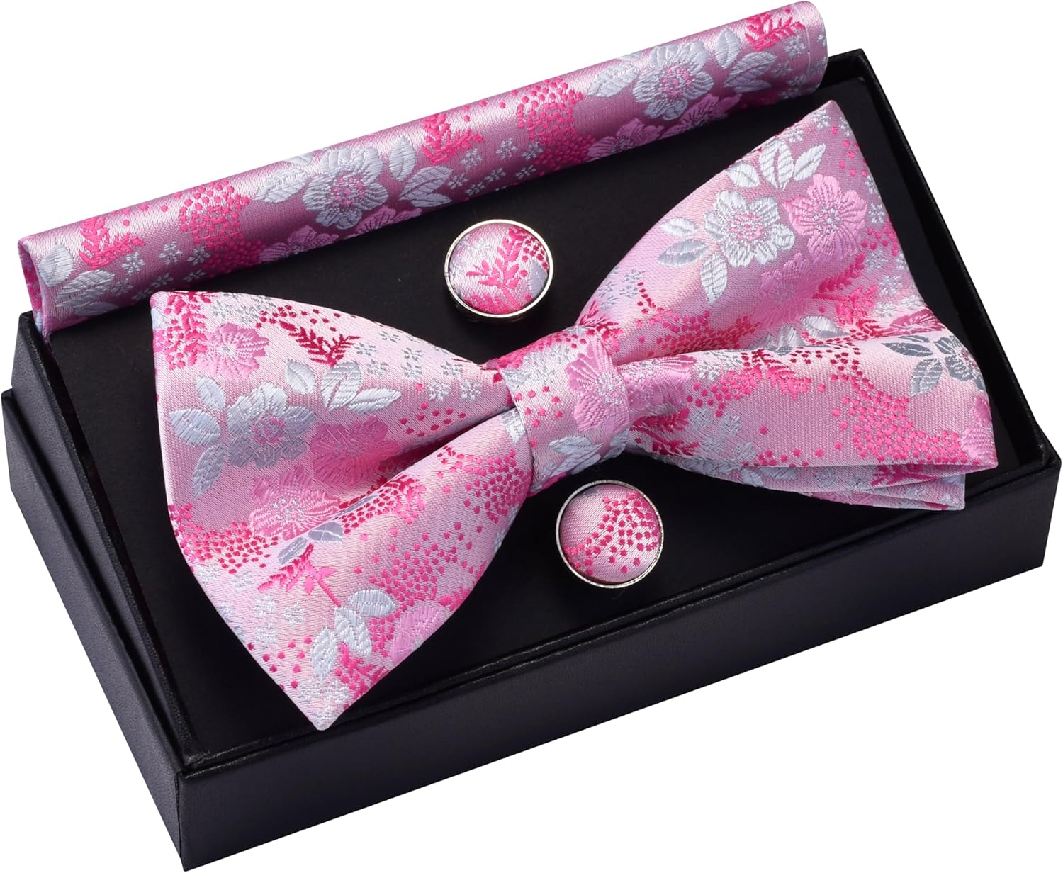 Floral Bow Tie & Handkerchief  - مراجعة Pocket Square Set وسعره