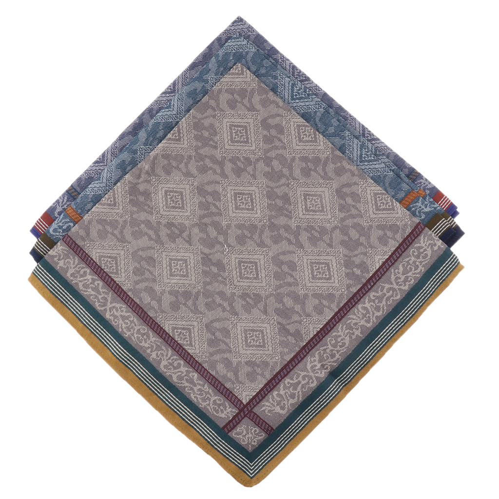 3pcs Classic Mens Plaid Handke - مراجعة Handkerchief Cotton Men وسعره