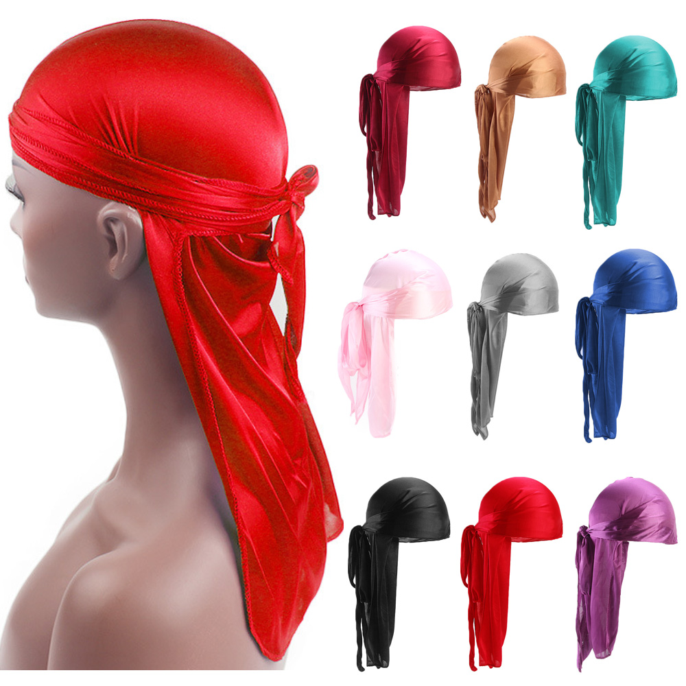 Unisex Adult Satin Long Tail D - مراجعة Bandana Doo Rag وسعره