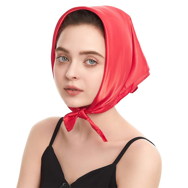 2024 New Fashion Women Satin S - مراجعة Scarf Silk Square وسعره
