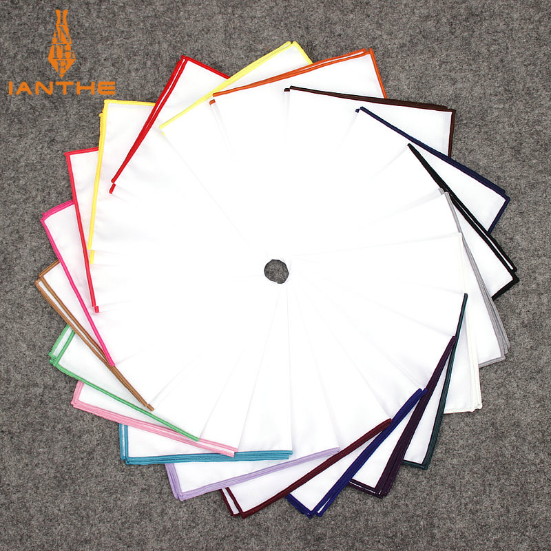 2018 Fashion Mens Cotton White - مراجعة Pocket Square Set وسعره