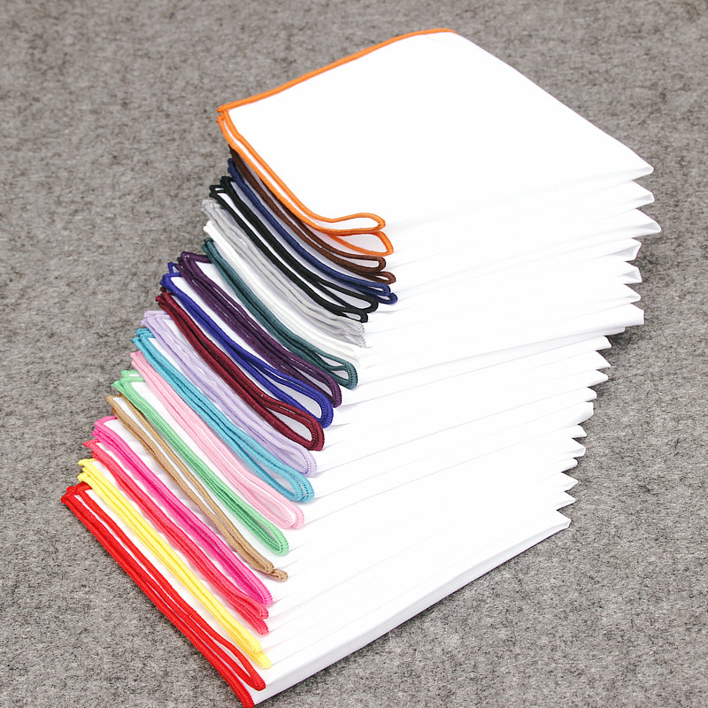 2018 Fashion Mens Cotton White - مراجعة Pocket Square Set وسعره