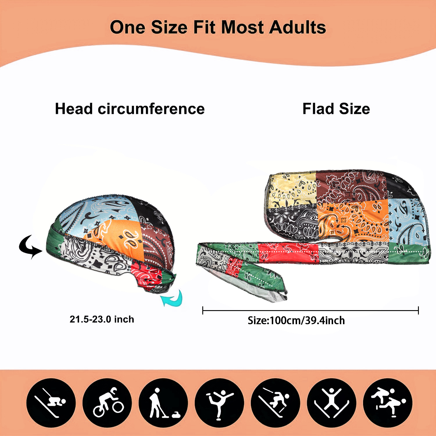 Paisley Printing Silky Durags  - مراجعة Bandana Doo Rag وسعره
