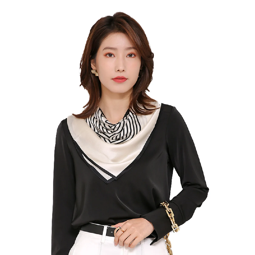 Vintage 100% Silk Scarf Women  - مراجعة Silk Tie Striped وسعره