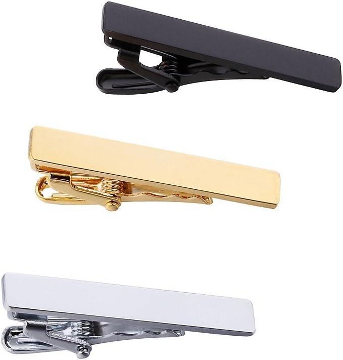Men's Skinny Tie Clip Set 3 To - مراجعة Tie Clip Silver وسعره