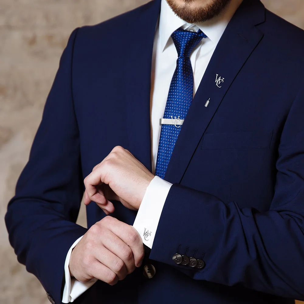 Personalized Cufflinks/Lapel P - مراجعة Tie Bar Set Gift وسعره