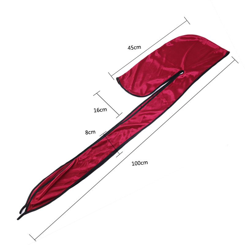 2PCS/LOT Unisex Men Satin Dura - مراجعة Bandana Doo Rag وسعره