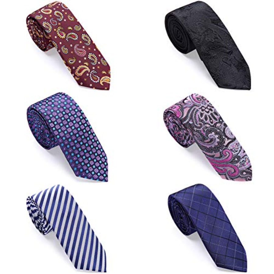 4 Packs Skinny Neckties for Me - مراجعة Skinny Tie Men وسعره
