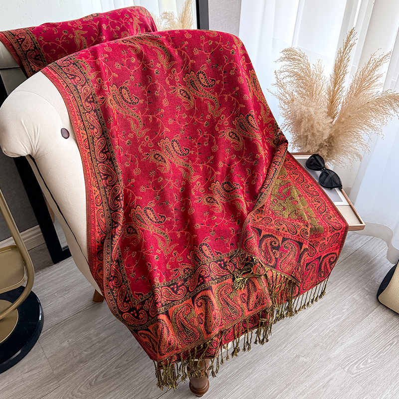 Tassel Blanket Design Thick Pa - مراجعة Woven Scarf Blanket وسعره