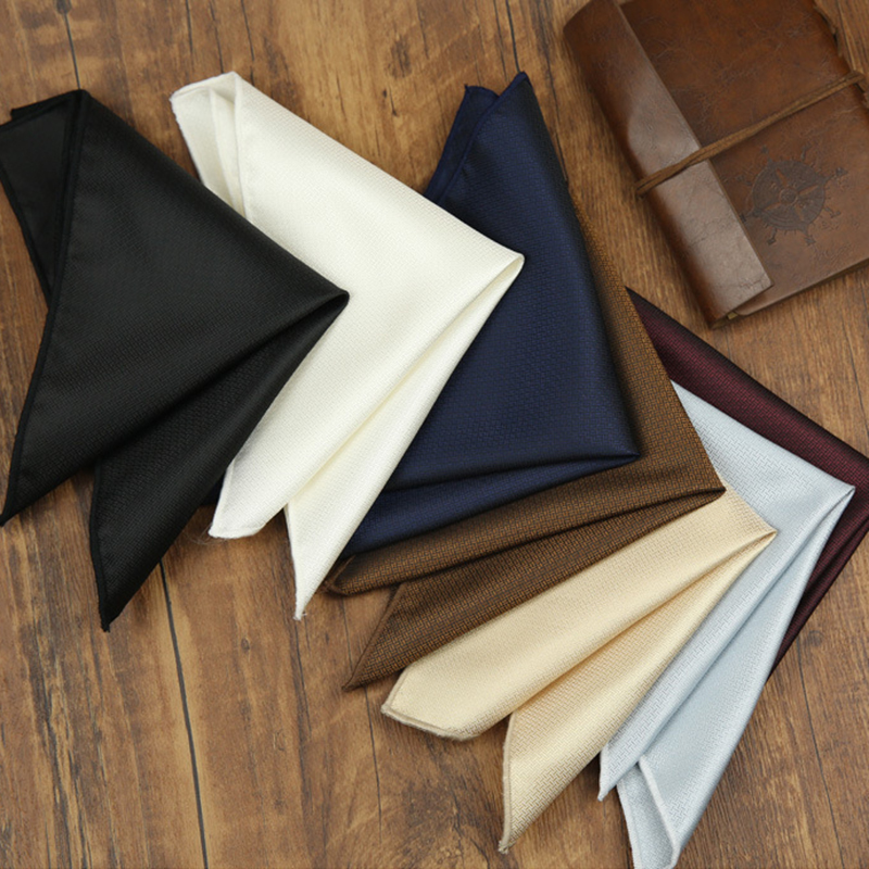 24cm Classic Solid Color White - مراجعة Pocket Square Set وسعره